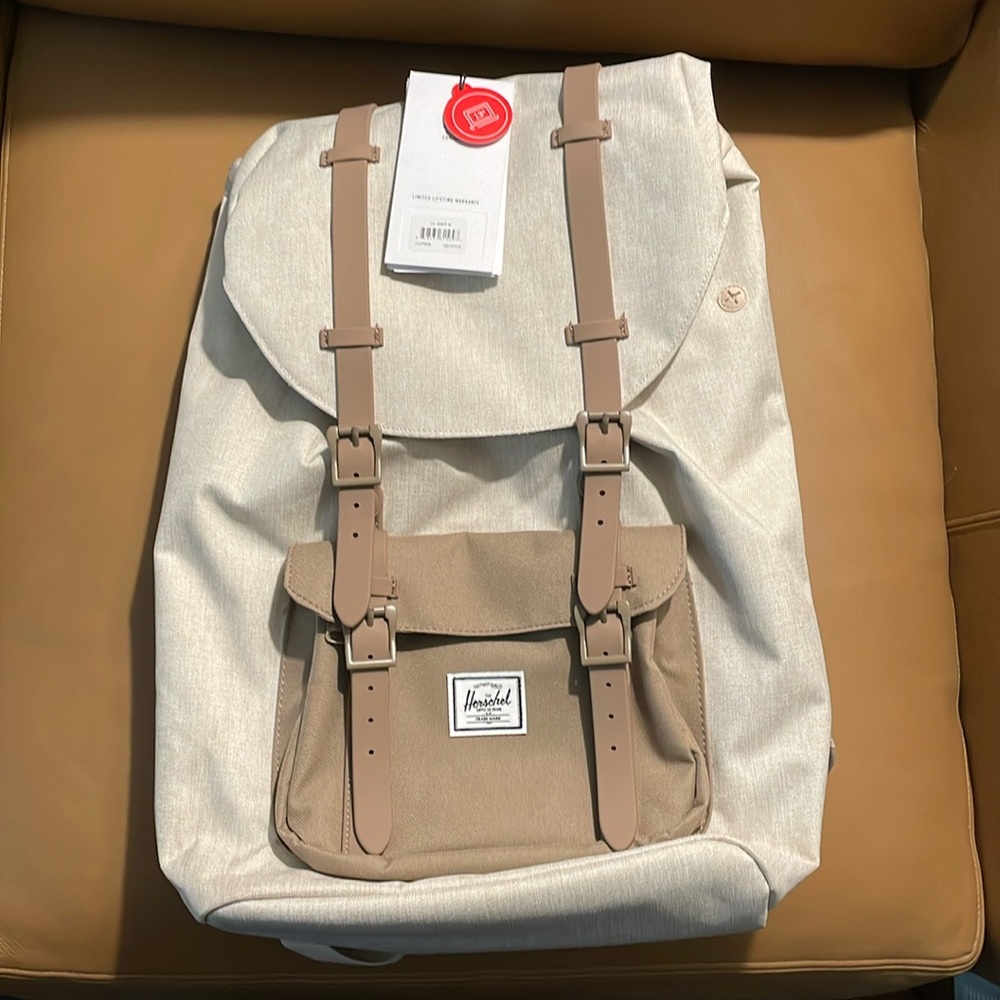 Herschel Supply Backpack beige and brown - new with tags